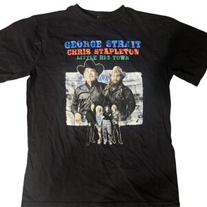 George Strait Chris Stapleton‎ Little Big Town Shirt Mens Large Black Tour 2023